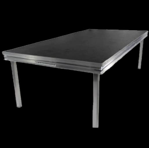 Scenepodie udendørs podie · 22mm Krydsfiner (udendørsplade med anti-slip og vandresistens) / 1 X 1 m