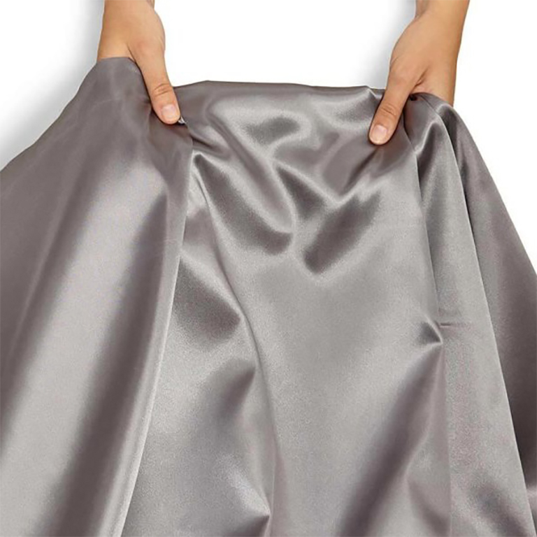 Sunstill - Drapery Satin Silk - WP - Mid Grey