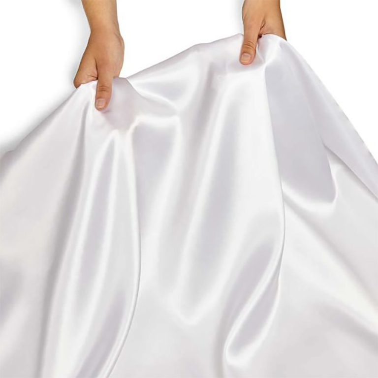 Sunstill - Drapery Satin Silk - WP - Snow White